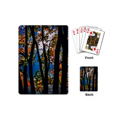 Silhouette Of Trees Playing Cards Single Design (mini) by Pakrebo