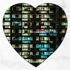 Architectural Design Architecture Building Cityscape Jigsaw Puzzle (heart) by Pakrebo