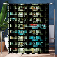 Architectural Design Architecture Building Cityscape Shower Curtain 60  X 72  (medium)  by Pakrebo