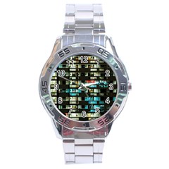 Architectural Design Architecture Building Cityscape Stainless Steel Analogue Watch by Pakrebo