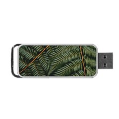 Green Leaves Photo Portable Usb Flash (one Side) by Pakrebo