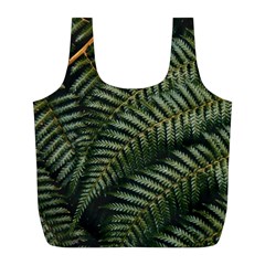 Green Leaves Photo Full Print Recycle Bag (l) by Pakrebo