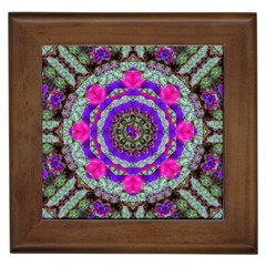 Floral To Be Happy Of In Soul Framed Tiles by pepitasart