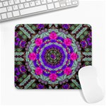 Floral To Be Happy Of In Soul Large Mousepads Front