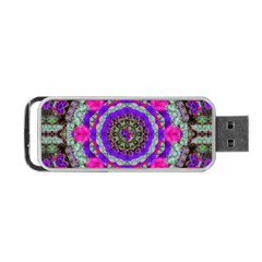 Floral To Be Happy Of In Soul Portable Usb Flash (one Side) by pepitasart