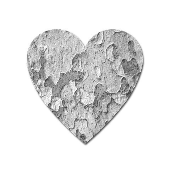 Nature Texture Print Heart Magnet