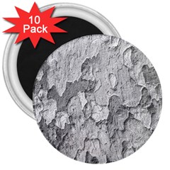 Nature Texture Print 3  Magnets (10 Pack) 