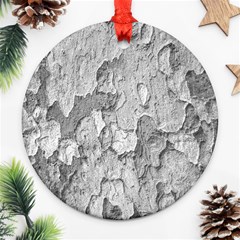 Nature Texture Print Round Ornament (two Sides)