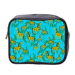 Cute Giraffes Pattern Mini Toiletries Bag (two Sides)