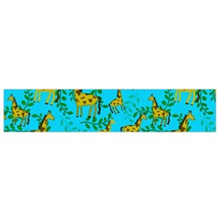 Cute Giraffes Pattern Small Flano Scarf