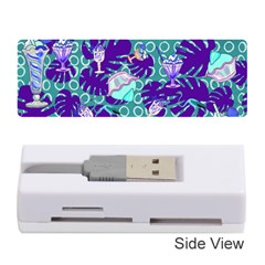 Ice Cream Tropical Pattern Blue Memory Card Reader (Stick)