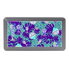 Ice Cream Tropical Pattern Blue Memory Card Reader (Mini)