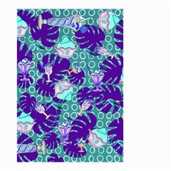 Ice Cream Tropical Pattern Blue Small Garden Flag (Two Sides)