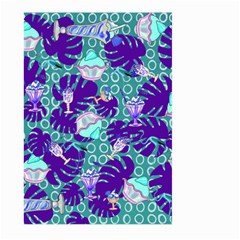 Ice Cream Tropical Pattern Blue Large Garden Flag (Two Sides)