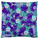 Ice Cream Tropical Pattern Blue Standard Flano Cushion Case (Two Sides) Front