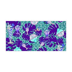 Ice Cream Tropical Pattern Blue Yoga Headband