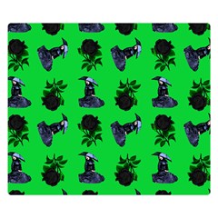 Gothic Girl Rose Green Pattern Double Sided Flano Blanket (small)  by snowwhitegirl