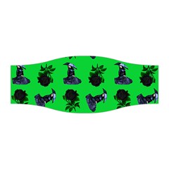 Gothic Girl Rose Green Pattern Stretchable Headband by snowwhitegirl