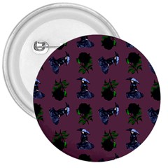 Gothic Girl Rose Mauve Pattern 3  Buttons by snowwhitegirl