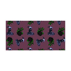 Gothic Girl Rose Mauve Pattern Yoga Headband by snowwhitegirl