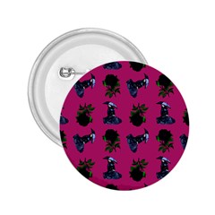 Gothic Girl Rose Pink Pattern 2 25  Buttons by snowwhitegirl