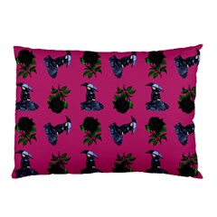 Gothic Girl Rose Pink Pattern Pillow Case (two Sides) by snowwhitegirl