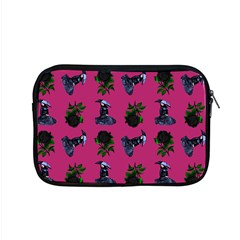 Gothic Girl Rose Pink Pattern Apple Macbook Pro 15  Zipper Case by snowwhitegirl