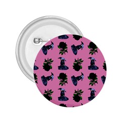 Gothic Girl Rose Light Pink Pattern 2 25  Buttons by snowwhitegirl