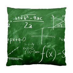 Mathematics Green Standard Cushion Case (two Sides) by snowwhitegirl