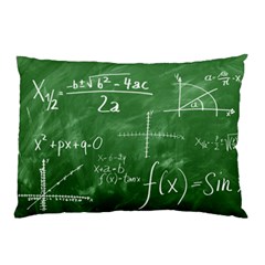 Mathematics Green Pillow Case (two Sides) by snowwhitegirl