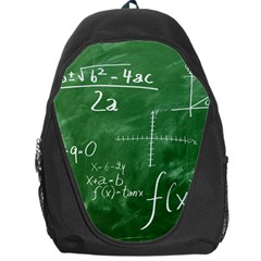 Mathematics Green Backpack Bag by snowwhitegirl