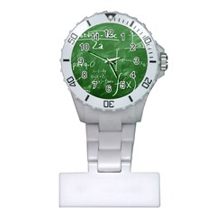 Mathematics Green Plastic Nurses Watch by snowwhitegirl