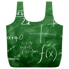 Mathematics Green Full Print Recycle Bag (xl) by snowwhitegirl