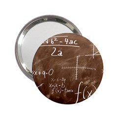 Mathematics Brown 2 25  Handbag Mirrors by snowwhitegirl