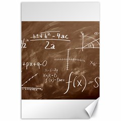 Mathematics Brown Canvas 24  X 36  by snowwhitegirl