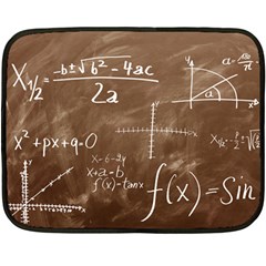 Mathematics Brown Fleece Blanket (mini) by snowwhitegirl