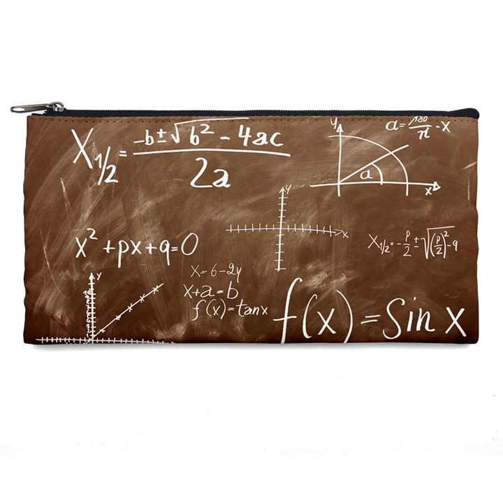 Mathematics Brown Pencil Cases