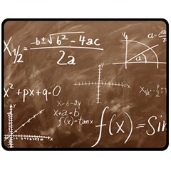 Mathematics Brown Fleece Blanket (medium)  by snowwhitegirl