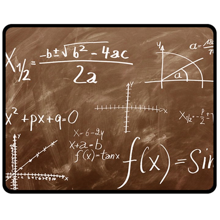 Mathematics Brown Fleece Blanket (Medium) 