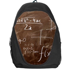 Mathematics Brown Backpack Bag by snowwhitegirl