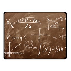 Mathematics Brown Double Sided Fleece Blanket (small)  by snowwhitegirl