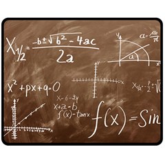 Mathematics Brown Double Sided Fleece Blanket (medium)  by snowwhitegirl