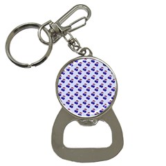 Retro Blue Cherries Bottle Opener Key Chain by snowwhitegirl