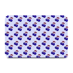 Retro Blue Cherries Plate Mats