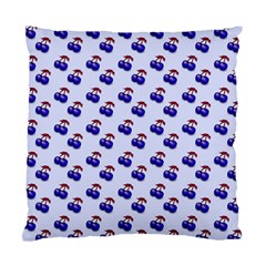 Retro Blue Cherries Standard Cushion Case (one Side) by snowwhitegirl