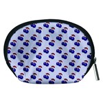 Retro Blue Cherries Accessory Pouch (Medium) Back