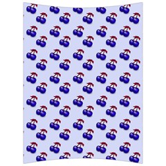 Retro Blue Cherries Back Support Cushion