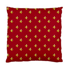 Peeled Banana On Red Standard Cushion Case (one Side)