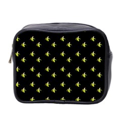 Peeled Banana On Black Mini Toiletries Bag (two Sides) by snowwhitegirl