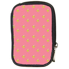 Peeled Banana On Pink Compact Camera Leather Case by snowwhitegirl